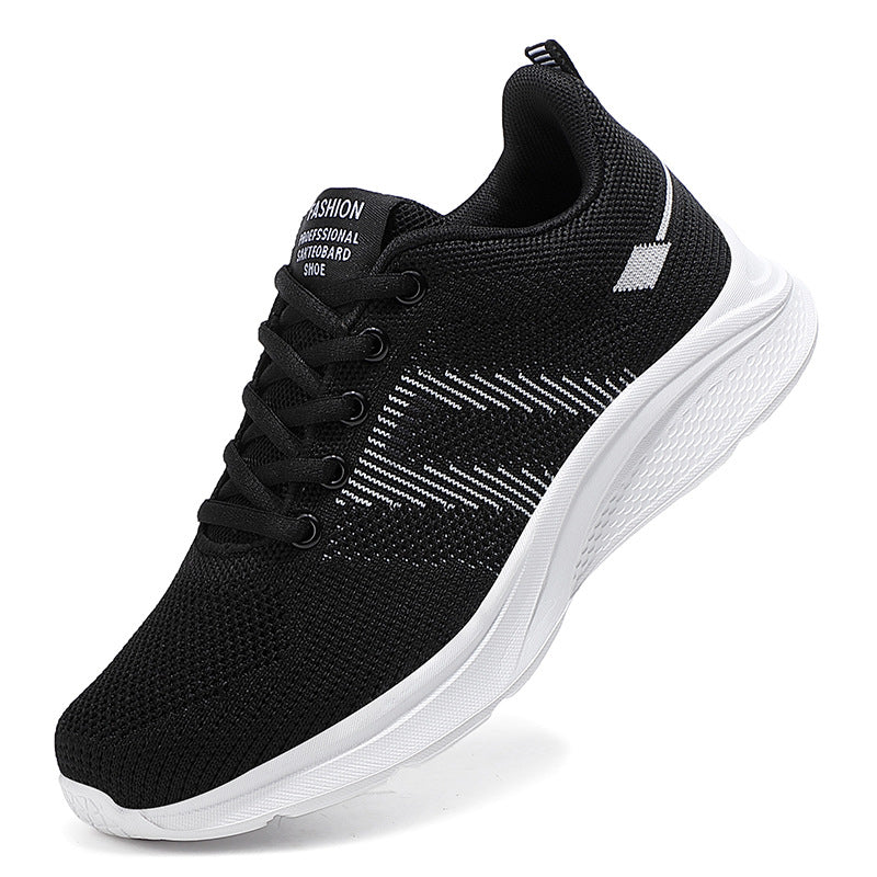 Dame nan let strik-fitness sneakers med sømløst overmateriale, adaptiv EVA-dæmpning og ergonomisk hælpolstring Skovae