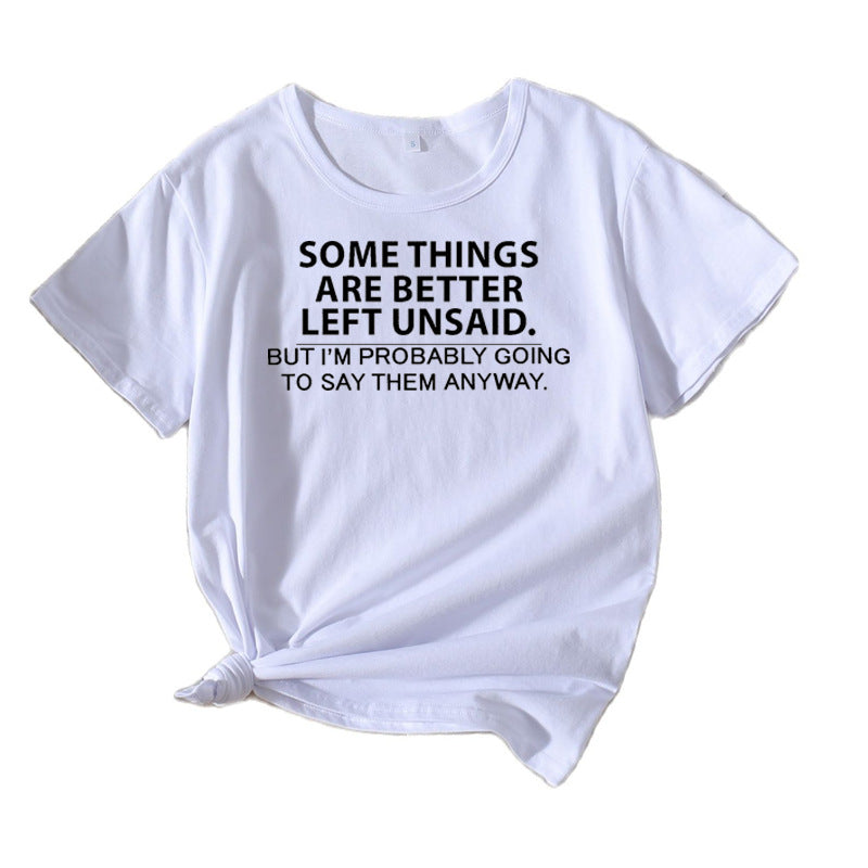 Kvinder Sjovt Statement Grafik T-shirt Stilla