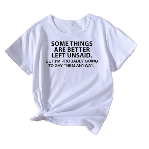 Kvinder Sjovt Statement Grafik T-shirt Stilla