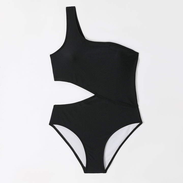 Dame Ensidig Badedragt med stilfuld Cut-Out og asymmetrisk Design Stilla