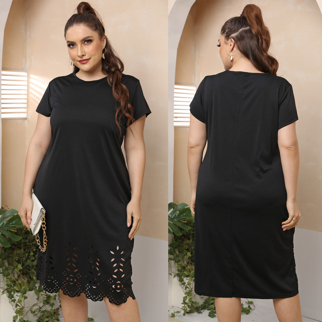 Dame elegant Cut-Out sommerkjole Skovae