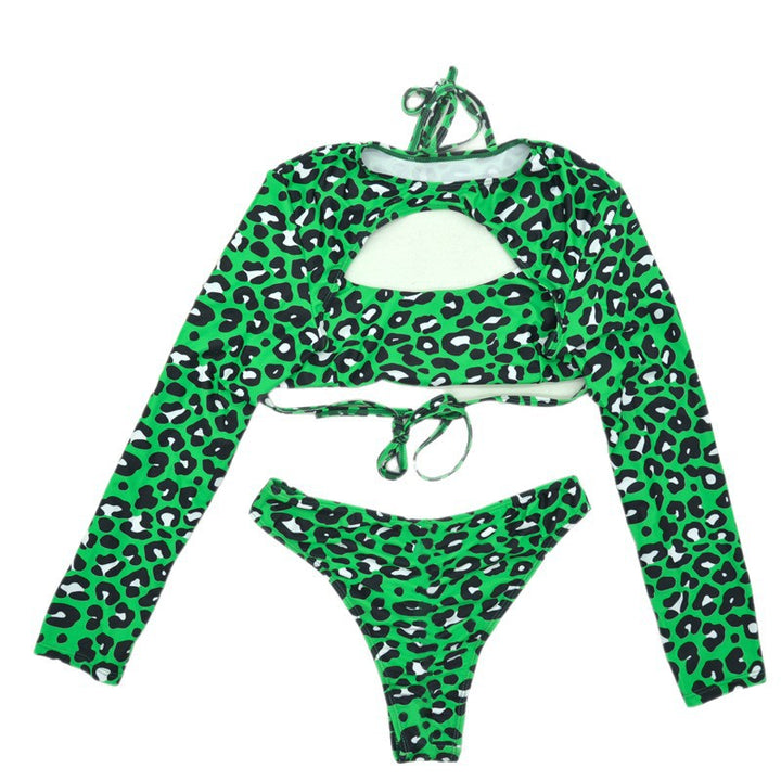 Dame Sporty bikini med langærmet design og moderigtigt cut-out Skovae