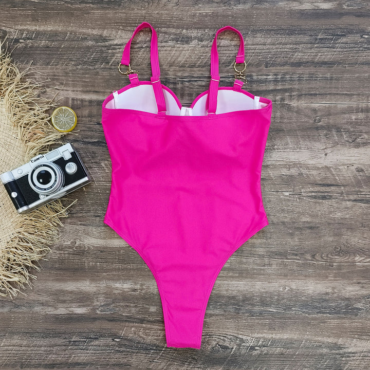 Dame badedragt med sexy bustier-design og justerbare stropper Stilla