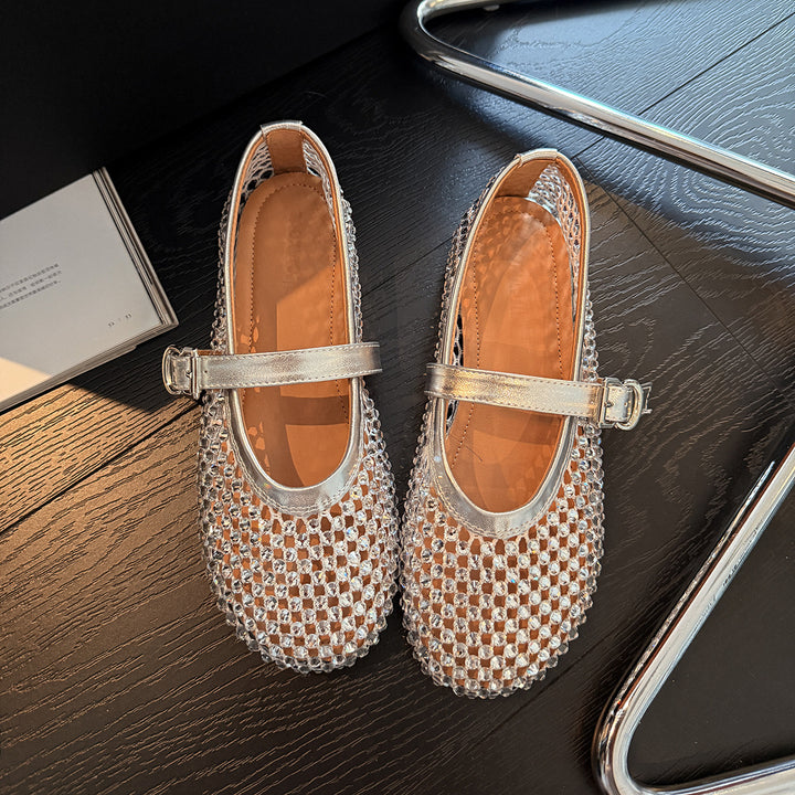 Femme Elegante Perle Mary Jane Sko Stilla
