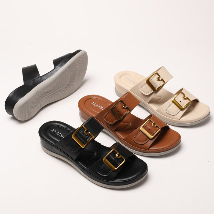Dame Komfortable Sandaler med elegant Remlukning Stilla