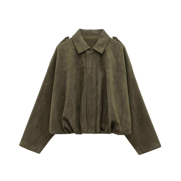 Dame casual blouson jakke med blødt materiale og moderne detaljer Stilla