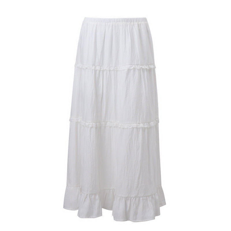 Dame Bandeau-top med raffineret flæse-design Stilla