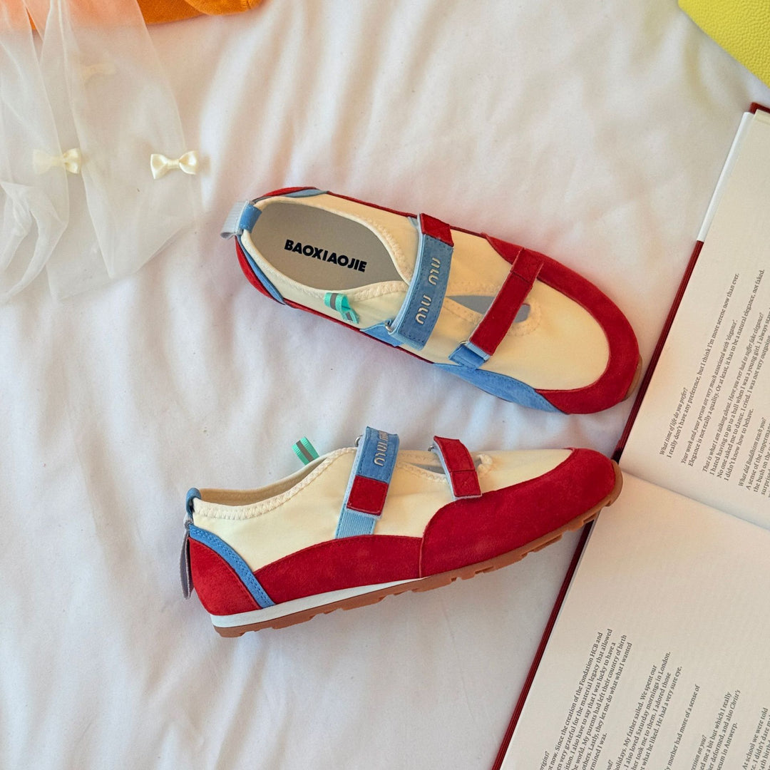 Femme Sporty Casual Multi-Texturerede Sneakers Stilla