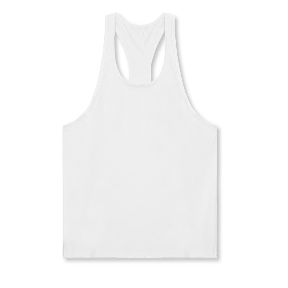Herrer Sportligt Muskelshirt med Racerback-design Stilla