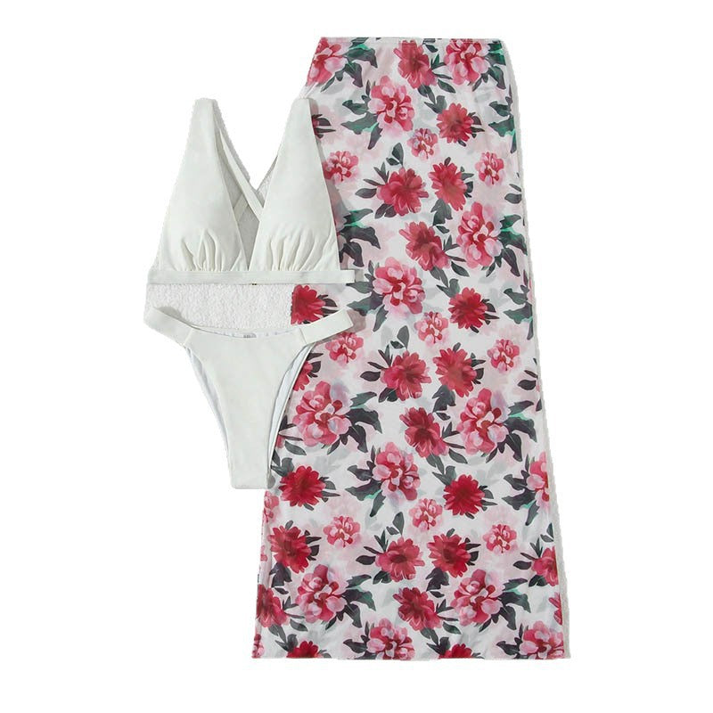 Dame Bikini-sæt med blomsteret omslagsskyder Skovae