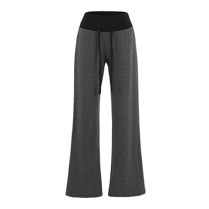 Dame Relaxed Fit Sweatpants med elastisk talje og fashionable stripe mønster Stilla