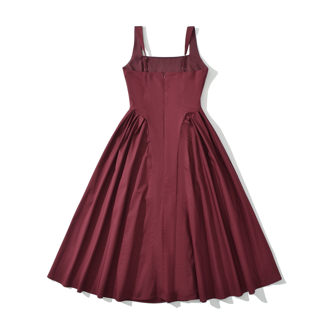 Damer Vintage Maxikjole med rynker og elegant silhuet Stilla