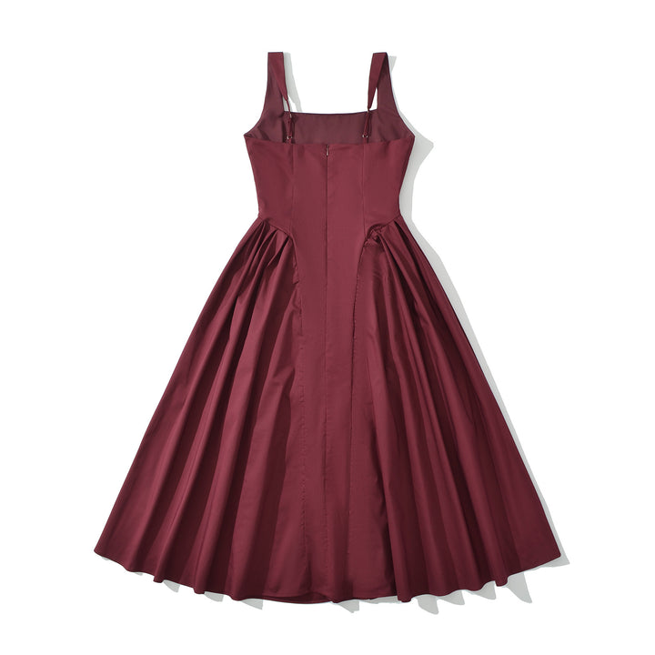 Damer Vintage Maxikjole med rynker og elegant silhuet Stilla