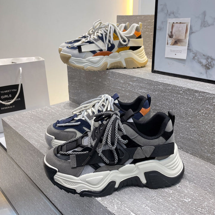 Dame Sporty Chunky Sneakers med innovativt såleprofil og åndbar overfladestruktur Stilla