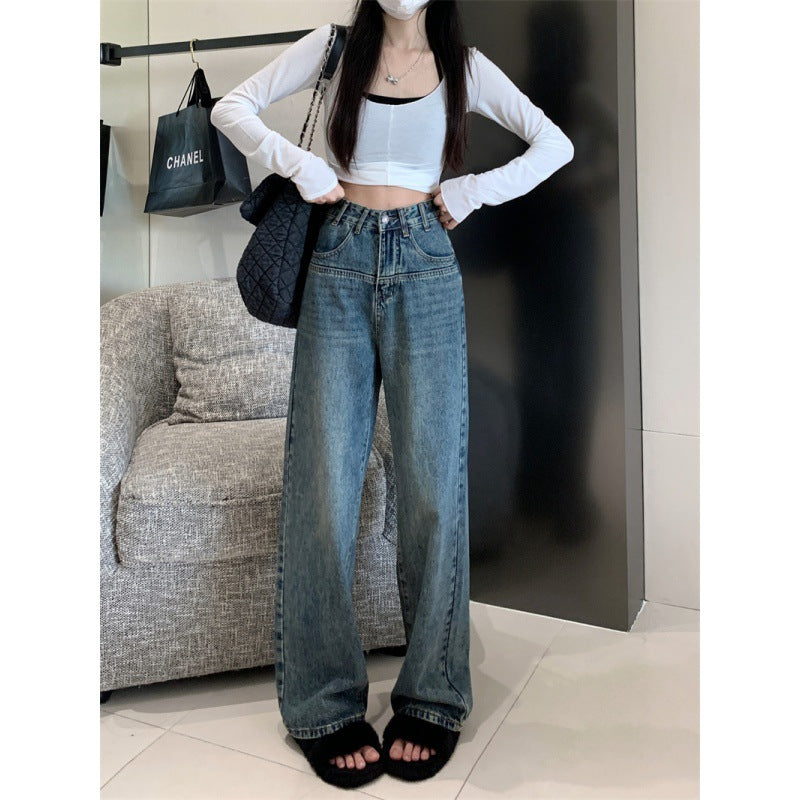 Kvinders brede skår vintage jeans Stilla