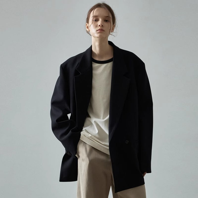 Dame Oversize Blazer med dobbelt knaplås Stilla