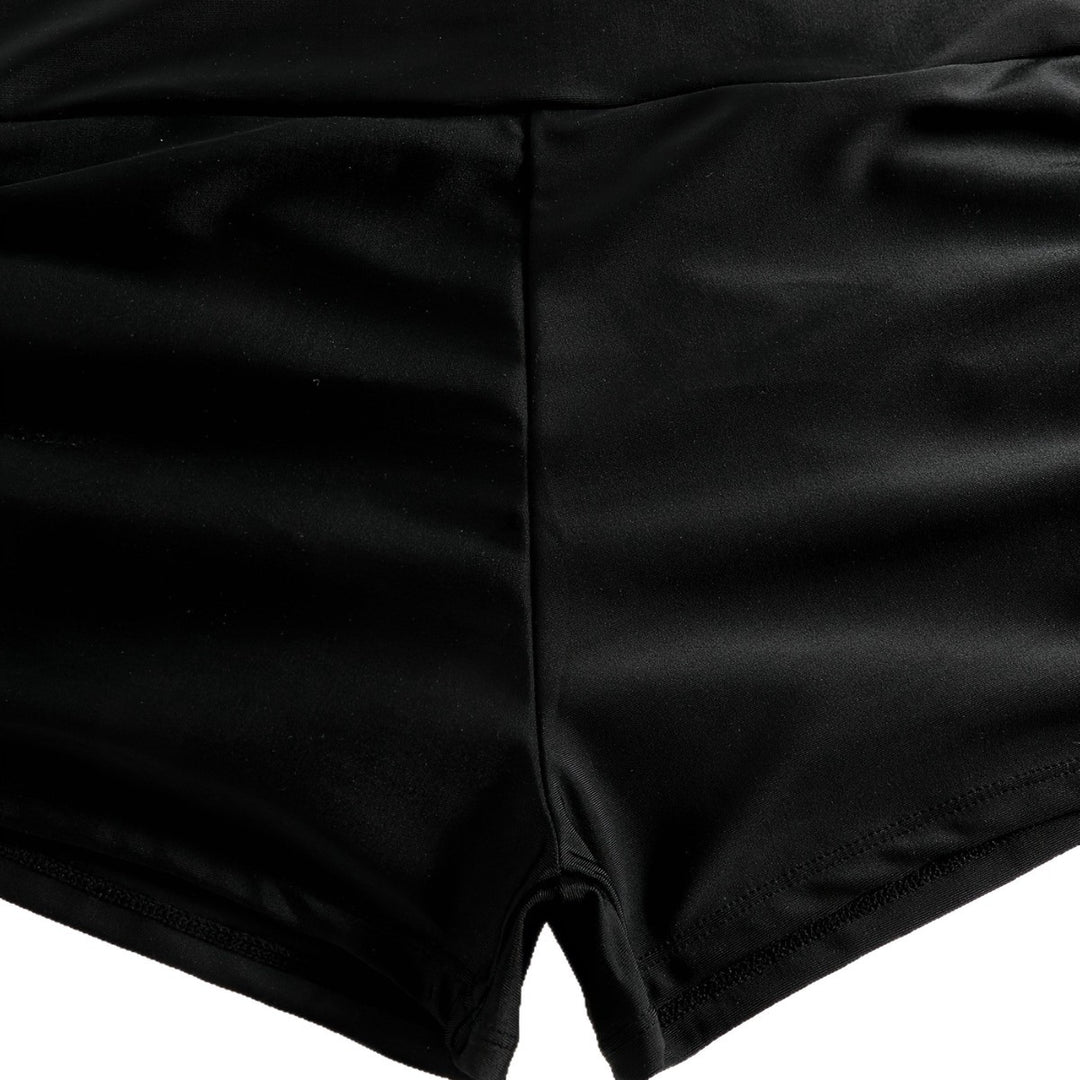 Dame Crop-Bikini Top med Rynket Badebukser Skovae