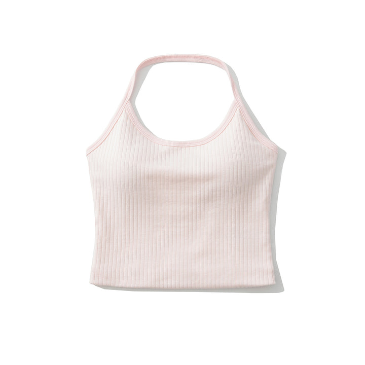Dame Sporty Tanktop med fin ribstruktur og racerback-design Stilla