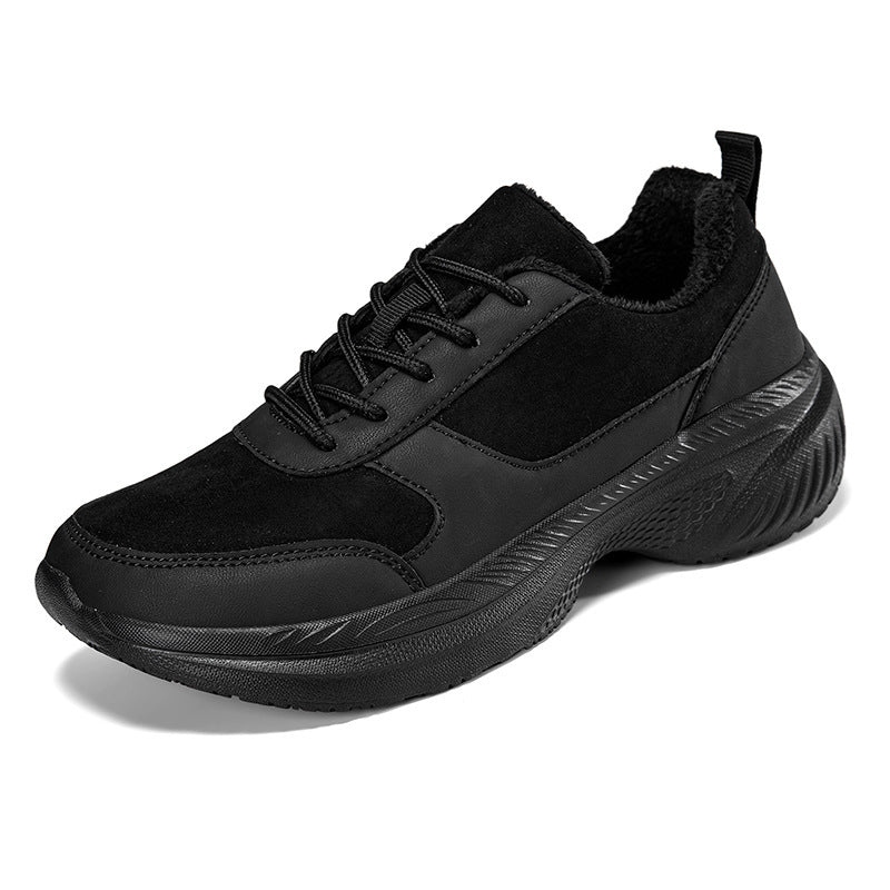 Unisex nan polstrede tykk sålede sneakers med støddæmpende profilsåler Skovae
