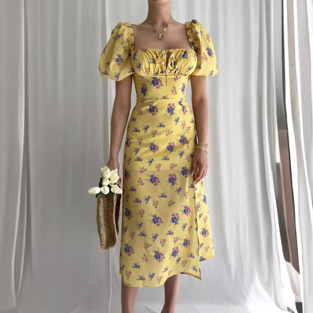 Dame Elegant og legende blomsterkjole Stilla