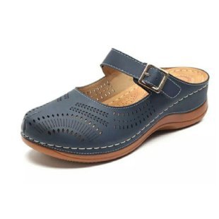 Dame Clogs med dekorativt gennembrudsdesign og justerbar rem Stilla