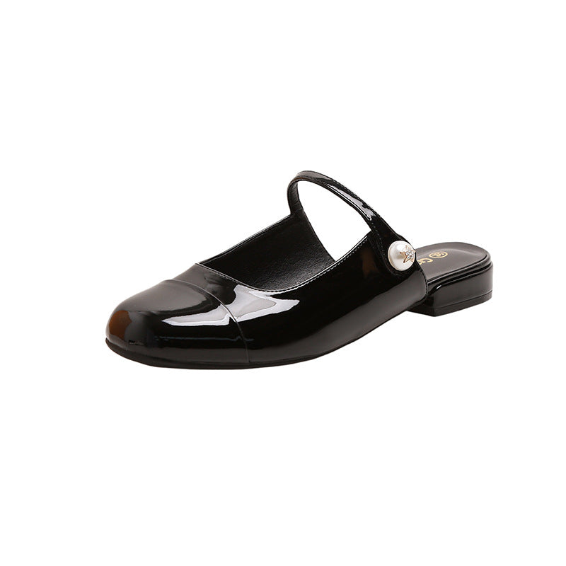 Dame sling ballerinas med elegant strop og mode kontrastdetaljer Stilla