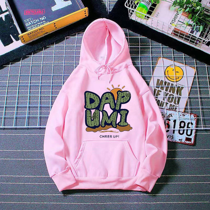 Dame hoodie med humoristisk grafisk design Skovae
