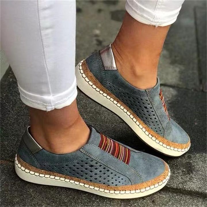 Dame behagelige Slip-On sneakers med åndbar overfladestruktur Stilla