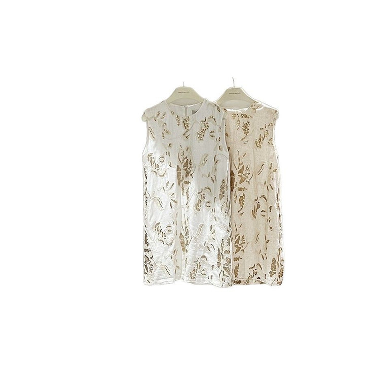 Dame Chiffon Kjole med blomsterdesign og elegant snit Stilla
