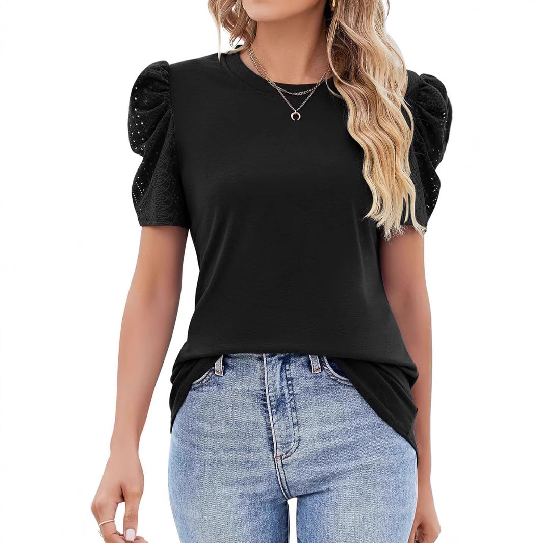 Dame Puffærmer Fritids T-shirt Stilla