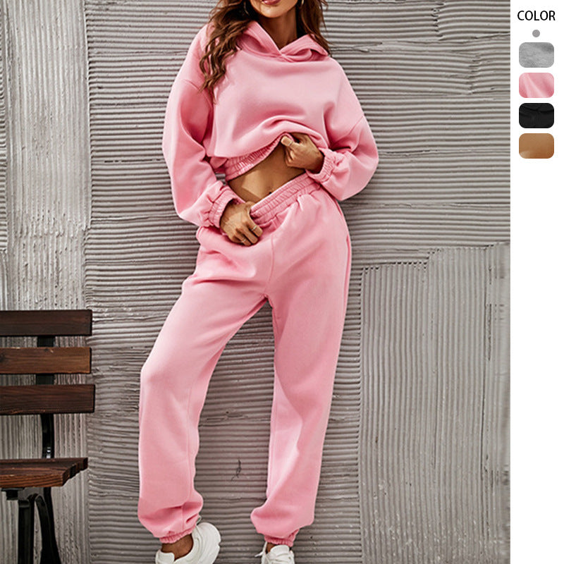 Kvinders sporty fritidssæt med oversized hættetrøje og elastiske joggers Stilla