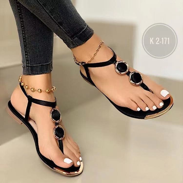 Dame elegante Riemchen-sandaler med glitrende dekorativ sten og ergonomisk fodseng Stilla