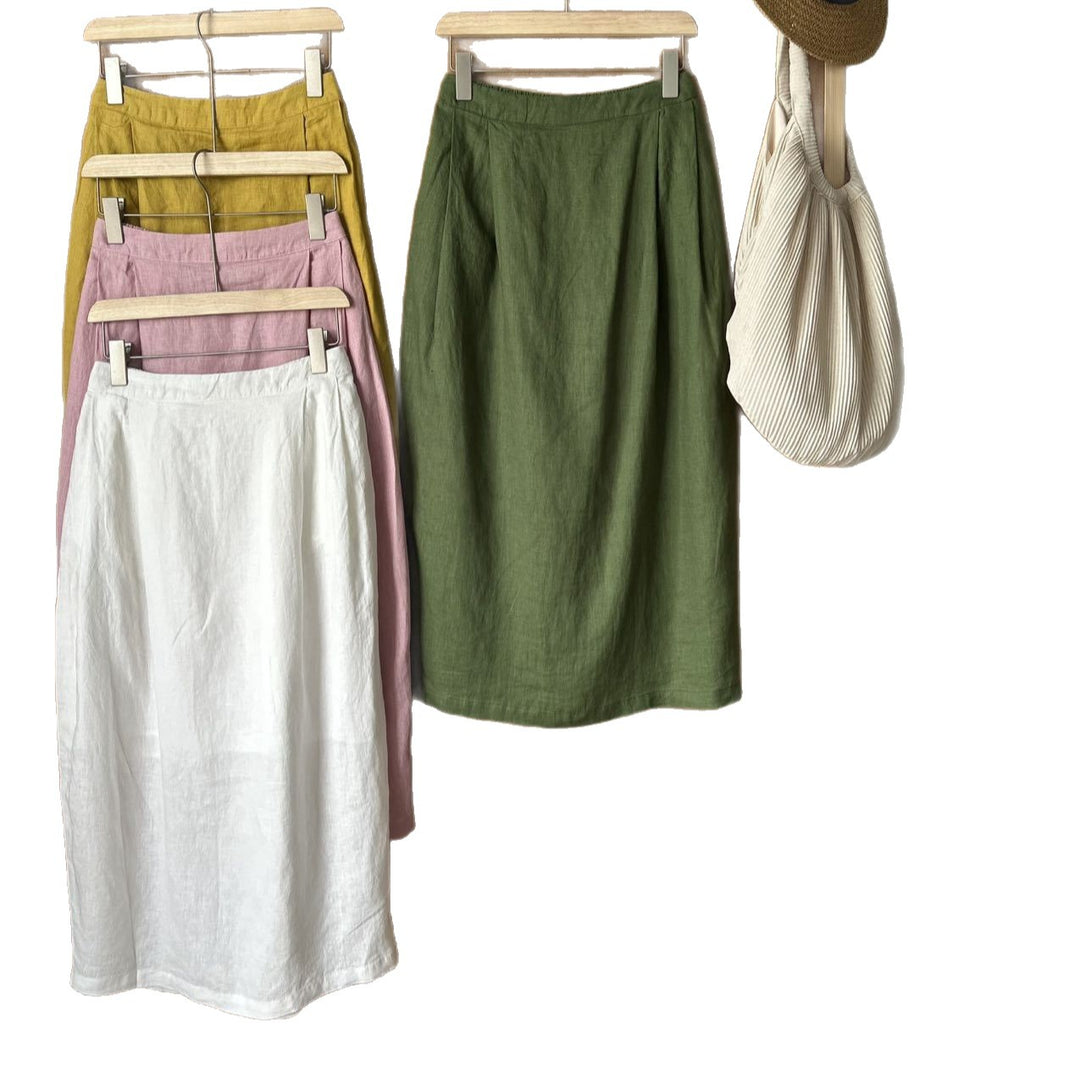 Femme Linned Wrap Skirt Stilla