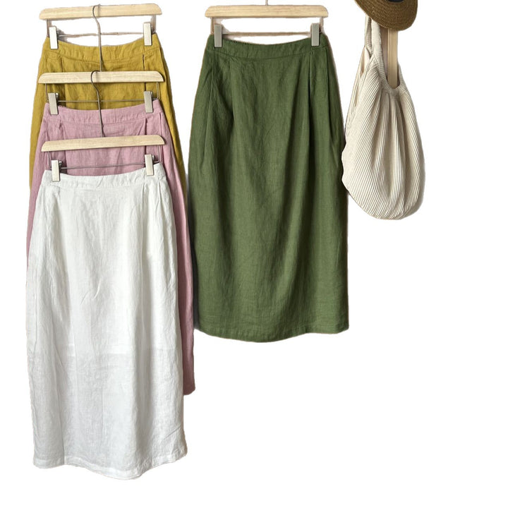 Femme Linned Wrap Skirt Stilla