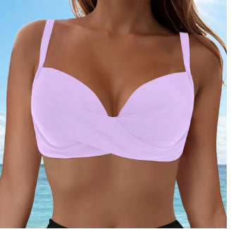 Dame Elegant Bikini top med indpakningsdesign Skovae