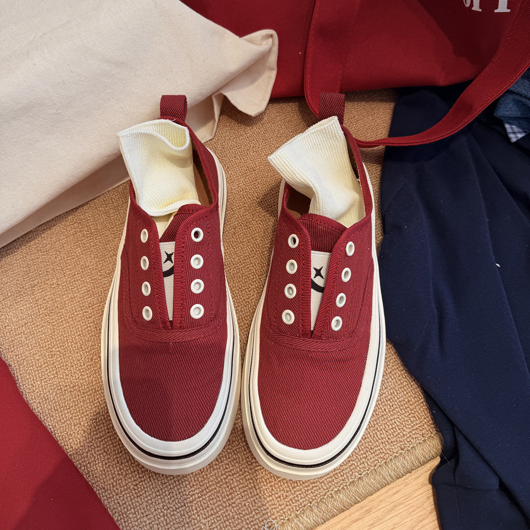Femme Casual Slip-On Canvas Sneakers Stilla