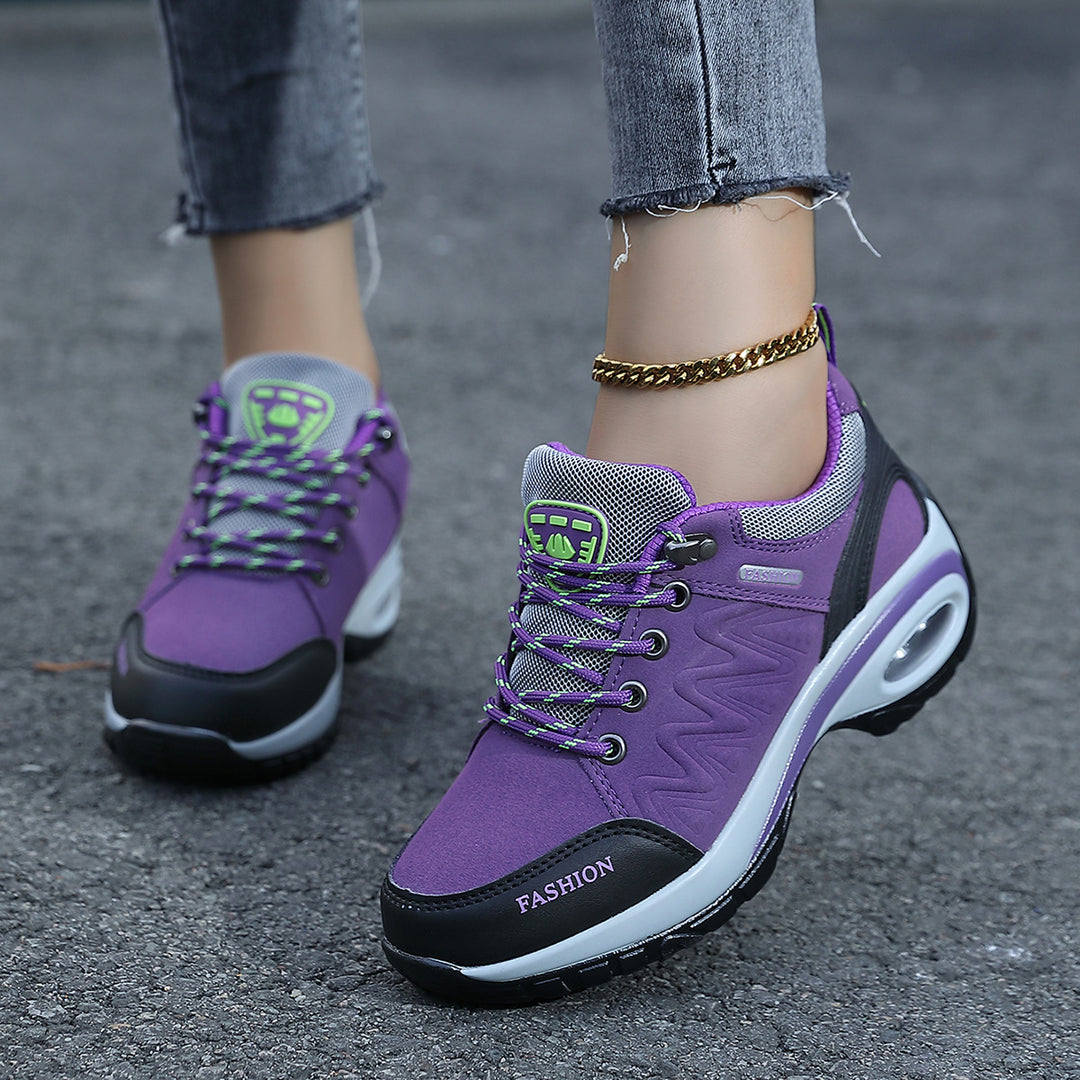 Dame nan sporty kile-sneakers med polstret luftpude-sål Skovae