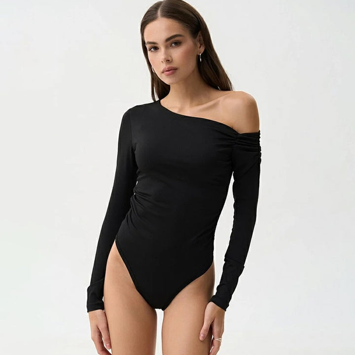 Dame asymmetrisk langærmet Body Stilla