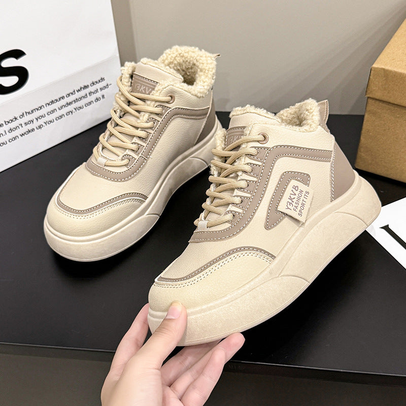Dame vinter sneakers med hyggeligt indvendigt foder og robust profil Stilla