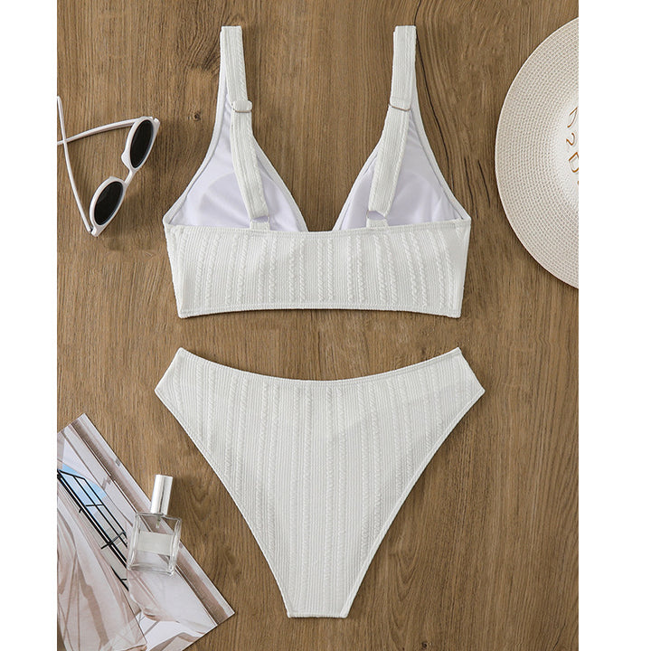 Dame Bikini-sæt med elegant design og høj talje Stilla