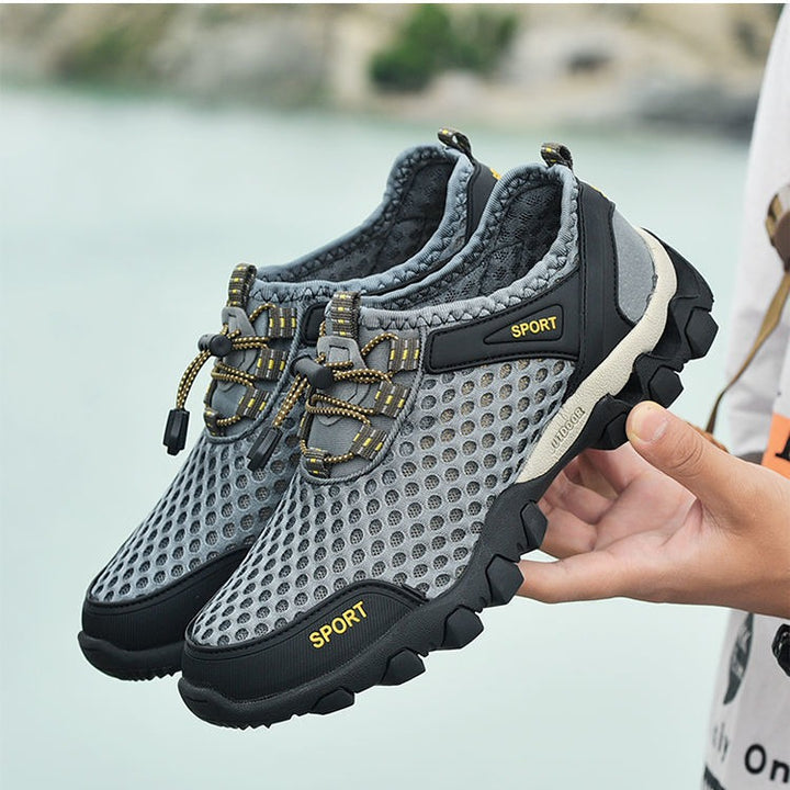 Herren multifunktionale Outdoor-sko med åndbar mesh-overflade og skridsikker sål Stilla