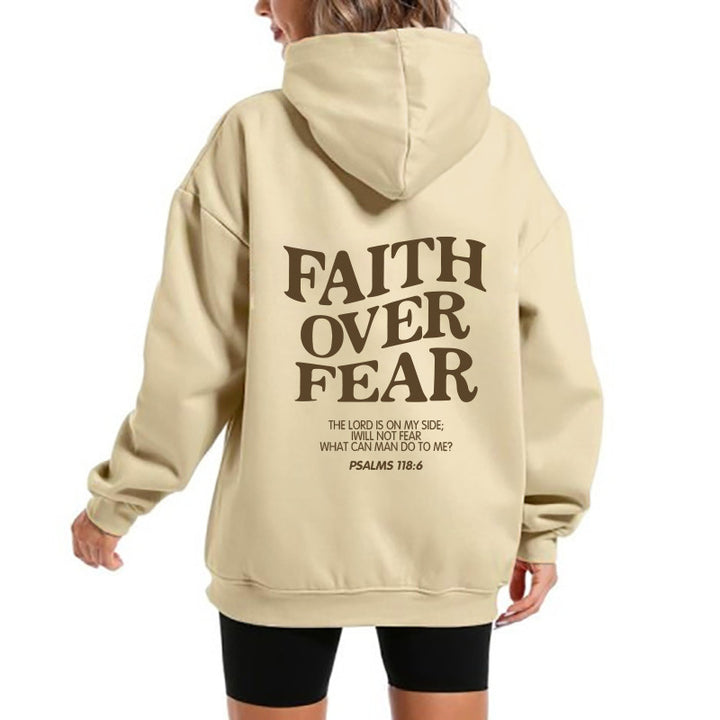 Kvinders hoodie med motiverende tekst og komfortabel pasform Skovae