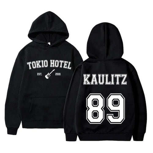 Dame hoodie med moderne bånddesign og komfortabel pasform Skovae