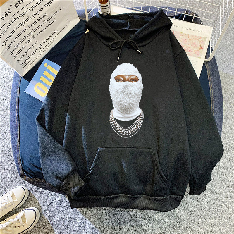 Kvinders hoodie med kreativt grafisk design og indviklet kunstværk Skovae