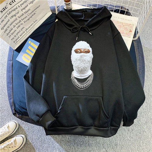 Kvinders hoodie med kreativt grafisk design og indviklet kunstværk Skovae