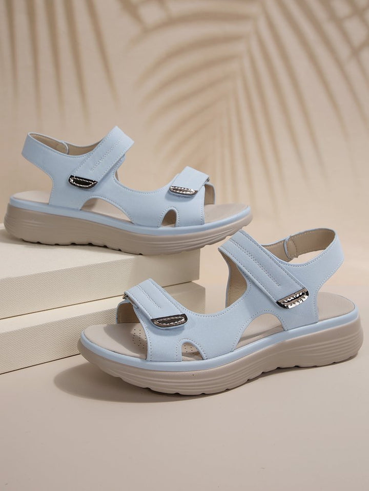Dame Komfortable Sandaler med justerbare velcro-lukninger og anatomisk fodseng Stilla