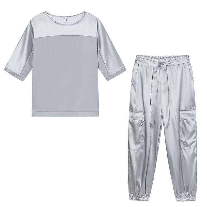 Dame Satin Lounge Sæt Stilla