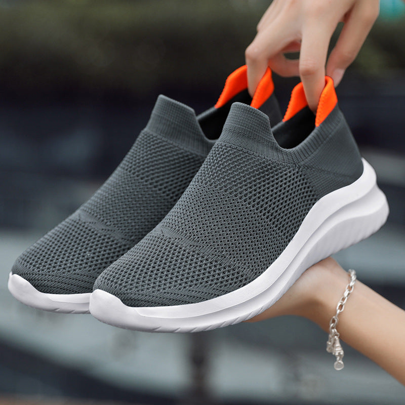 Unisex nan åndbare strik-sneakers med ergonomisk memory-fodsål Skovae