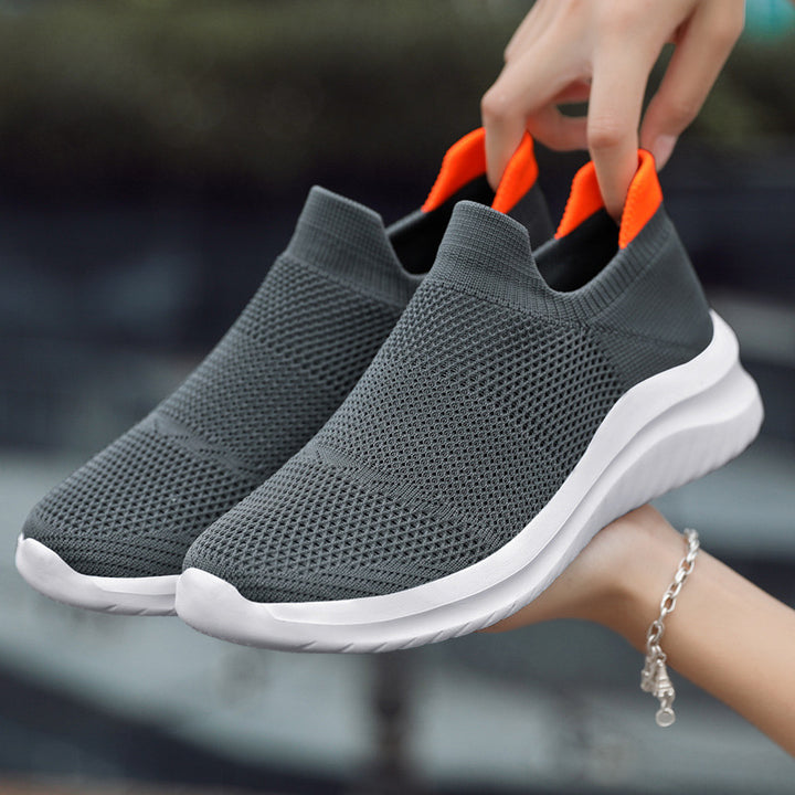 Unisex nan åndbare strik-sneakers med ergonomisk memory-fodsål Skovae