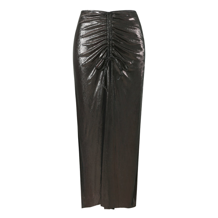 Dame Én-pieces Badedragt med stilfulde Draperinger og Perle detaljer Skovae